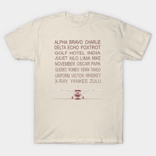 The Phonetic Alphabet for Aviation T-Shirt